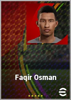 Faqir Osman eFootball 2026 player card, 56 OVR DMF