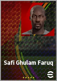 Safi Ghulam Faruq eFootball 2026 player card, 58 OVR RMF