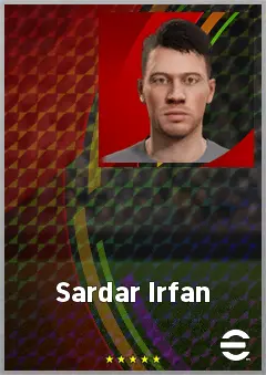 Sardar Irfan eFootball 2026 player card, 56 OVR RB