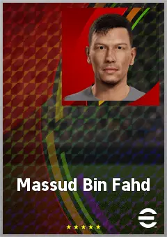 Massud Bin Fahd eFootball 2026 player card, 58 OVR RMF