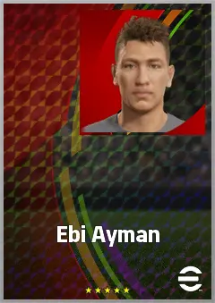Ebi Ayman eFootball 2026 player card, 56 OVR DMF
