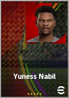 Yuness Nabil eFootball 2026 player card, 58 OVR AMF