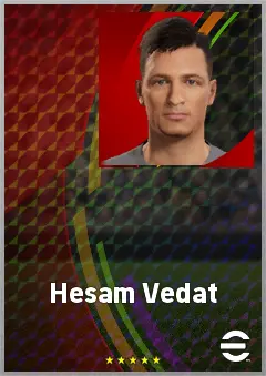 Hesam Vedat eFootball 2026 player card, 60 OVR CF