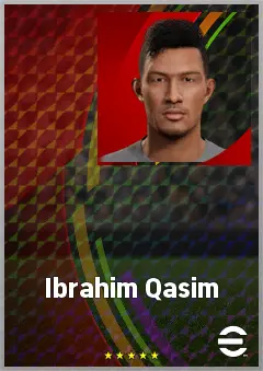 Ibrahim Qasim eFootball 2026 player card, 59 OVR CB