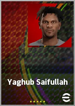 Yaghub Saifullah eFootball 2026 player card, 56 OVR RB