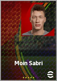 Moin Sabri eFootball 2026 player card, 56 OVR DMF