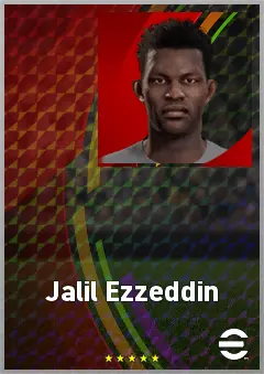 Jalil Ezzeddin eFootball 2026 player card, 58 OVR LMF