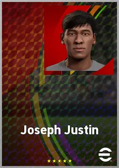 Joseph Justin eFootball 2026 player card, 59 OVR CB