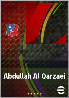 Abdullah Al Qarzaei eFootball 2026 player card, 63 OVR CMF