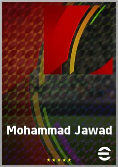 Mohammad Jawad eFootball 2026 player card, 58 OVR CMF