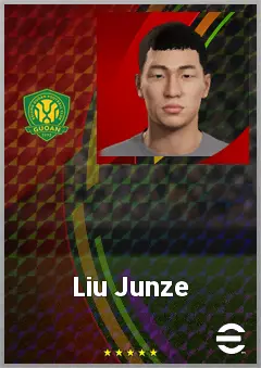 Liu Junze eFootball 2026 player card, 59 OVR CMF