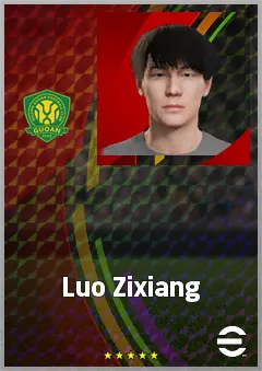 Luo Zixiang eFootball 2026 player card, 59 OVR RB