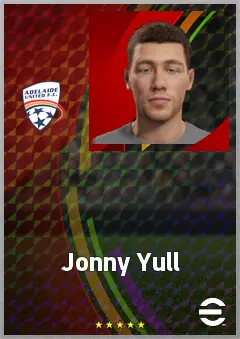 Jonny Yull eFootball 2026 player card, 67 OVR LWF