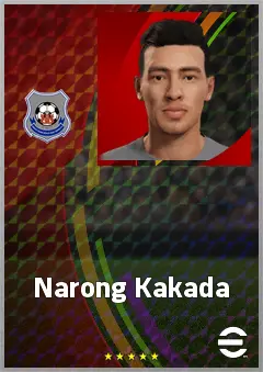 Narong Kakada eFootball 2026 player card, 62 OVR CF