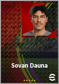 Sovan Dauna eFootball 2026 player card, 64 OVR RMF