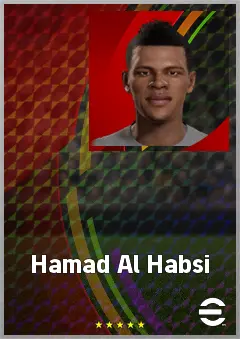 Hamad Al Habsi eFootball 2026 player card, 65 OVR LWF
