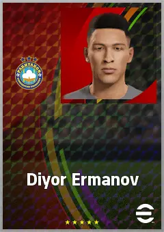 Diyor Ermanov eFootball 2026 player card, 61 OVR LB