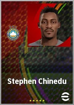 Stephen Chinedu eFootball 2026 player card, 69 OVR CF