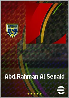 Abd.Rahman Al Senaid eFootball 2026 player card, 59 OVR GK