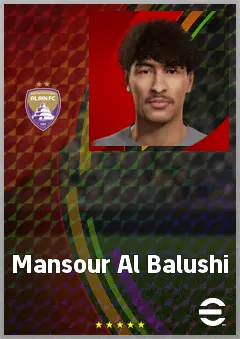 Mansour Al Balushi eFootball 2026 player card, 60 OVR CB