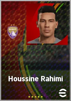Houssine Rahimi eFootball 2026 player card, 69 OVR CF
