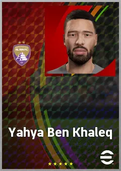 Yahya Ben Khaleq eFootball 2026 player card, 65 OVR CB