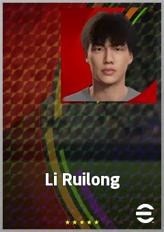 Li Ruilong eFootball 2026 player card, 63 OVR DMF