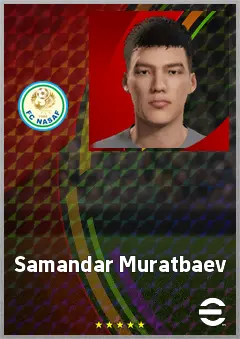 Samandar Muratbaev eFootball 2026 player card, 61 OVR GK