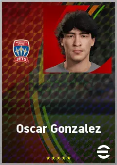 Oscar Gonzalez eFootball 2026 player card, 62 OVR CF