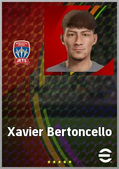 Xavier Bertoncello eFootball 2026 player card, 67 OVR LWF