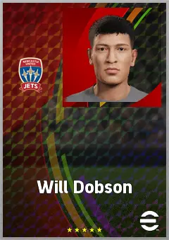 Will Dobson eFootball 2026 player card, 67 OVR AMF