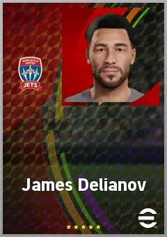 James Delianov eFootball 2026 player card, 68 OVR GK