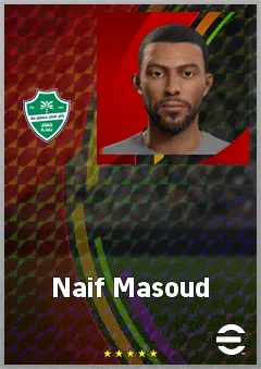Naif Masoud eFootball 2026 player card, 64 OVR CMF