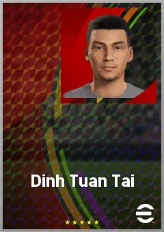 Dinh Tuan Tai eFootball 2026 player card, 61 OVR CMF