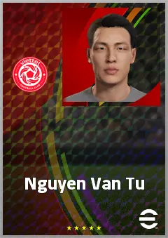 Nguyen Van Tu eFootball 2026 player card, 64 OVR CMF