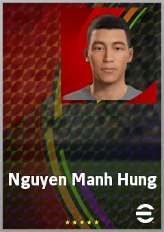 Nguyen Manh Hung eFootball 2026 player card, 61 OVR CB