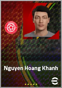 Nguyen Hoang Khanh eFootball 2026 player card, 61 OVR LWF