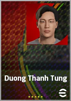 Duong Thanh Tung eFootball 2026 player card, 62 OVR CMF
