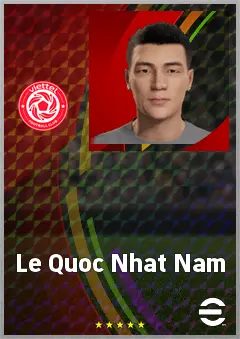 Le Quoc Nhat Nam eFootball 2026 player card, 63 OVR CMF