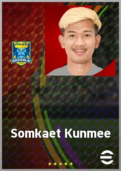 Somkaet Kunmee eFootball 2026 player card, 63 OVR AMF
