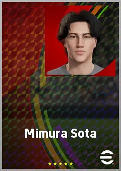 Mimura Sota eFootball 2026 player card, 59 OVR AMF