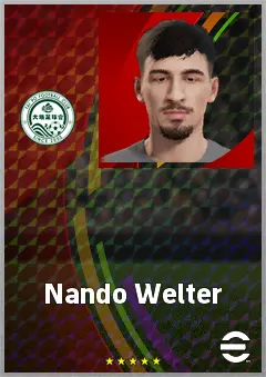 Nando Welter eFootball 2026 player card, 66 OVR CMF