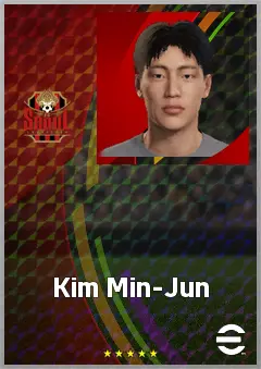 Kim Min-Jun eFootball 2026 player card, 61 OVR CMF