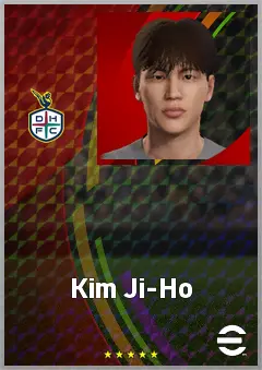 Kim Ji-Ho eFootball 2026 player card, 62 OVR CF