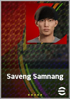 Saveng Samnang eFootball 2026 player card, 63 OVR GK