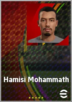 Hamisi Mohammath eFootball 2026 player card, 60 OVR LMF