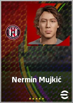 Nermin Mujkić eFootball 2026 player card, 66 OVR LB