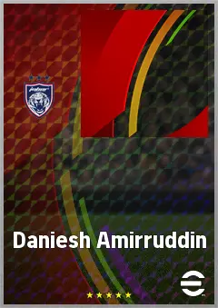 Daniesh Amirruddin eFootball 2026 player card, 60 OVR CF