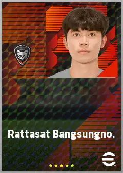 Rattasat Bangsungno. eFootball 2026 player card, 63 OVR RWF