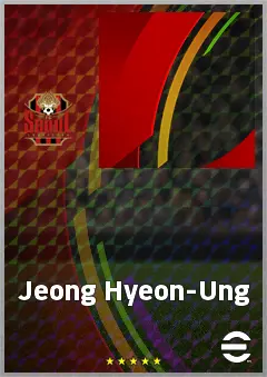 Jeong Hyeon-Ung eFootball 2026 player card, 61 OVR LWF